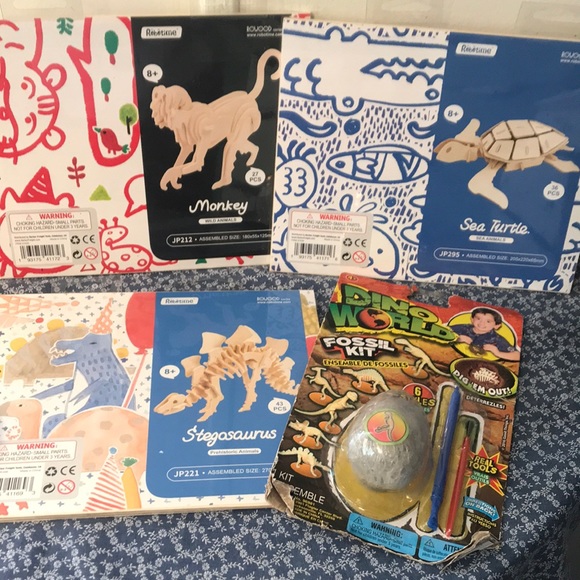 Wooden 3D Animal+Dinosaur Puzzle Bundle - Picture 2 of 12